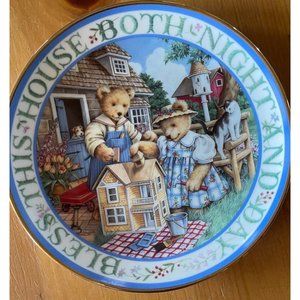 Royal Doulton China Plate, “Bless This House”, Limited Edition, Franklin Mint PD